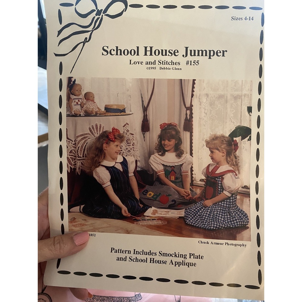 Debbie Glenn Love and Stitches 155 School House Jumper Sewing Pattern Size 4-14